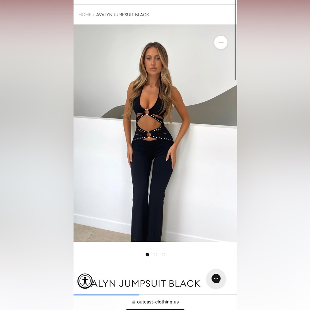 BLACK AVALYN OUTCAST JUMPSUIT